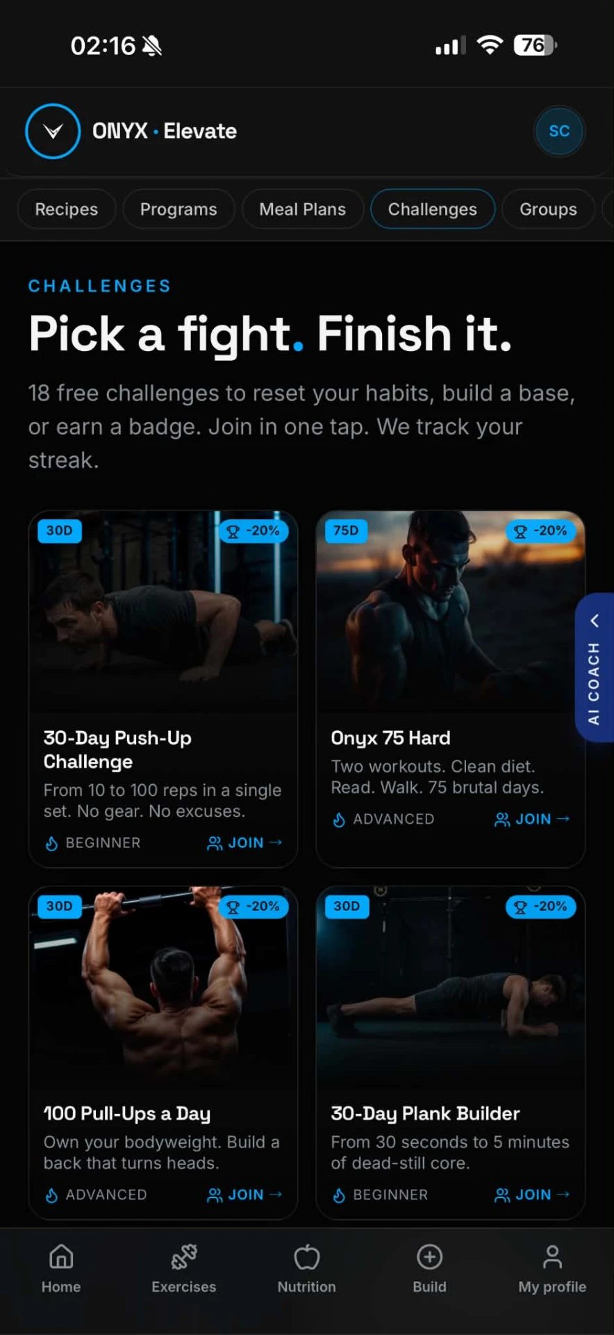 Onyx Elevate challenges